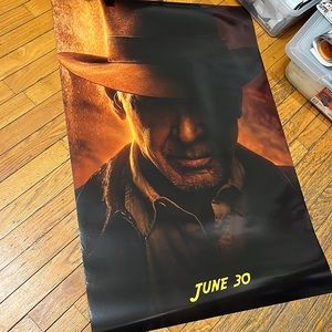 Indiana Jones 27x40 Dial of Destiny Double Sided Teaser Movie Poster